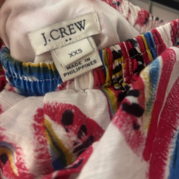 J. Crew White and Red Asymmetrical Ruffled Sundress - Picture 2 of 2